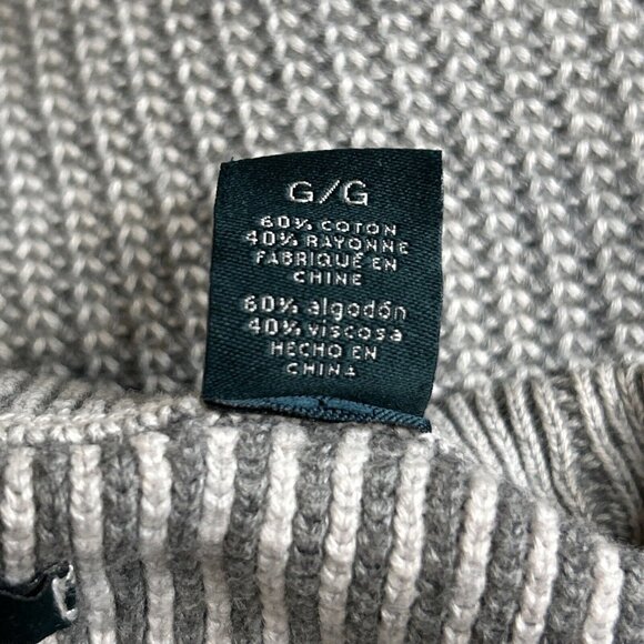 Perry Ellis Sweater Mens Large Gray Classiccore Cabincore Grandpa Comfy 90's VTG - Picture 7 of 7